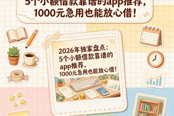 2026年独家盘点:5个小额借款靠谱的app推荐,1000元急用也能放心借!