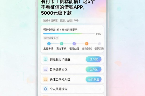 有打卡工资就能借!这5个不看征信的借钱APP,5000元稳下款