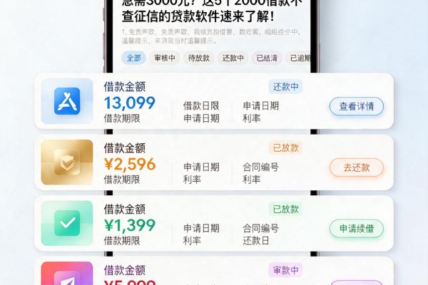 急需3000元？这5个2000借款不查征信的贷款软件速来了解！