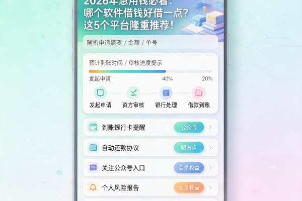 2026年急用钱必看:哪个软件借钱好借一点?这5个平台隆重推荐!