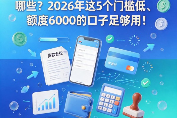 有纯公积金贷款的口子有哪些?2026年这5个门槛低、额度6000的口子足够用!