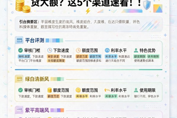 大数据花了、查询多还能在哪贷大额?这5个渠道速看!