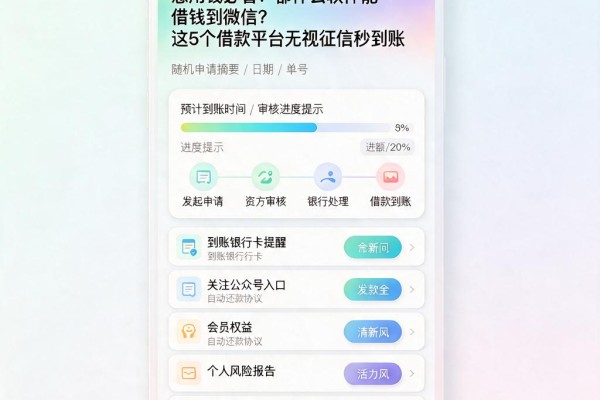 急用钱必看!都什么软件能借钱到微信?这5个借款平台无视征信秒到账