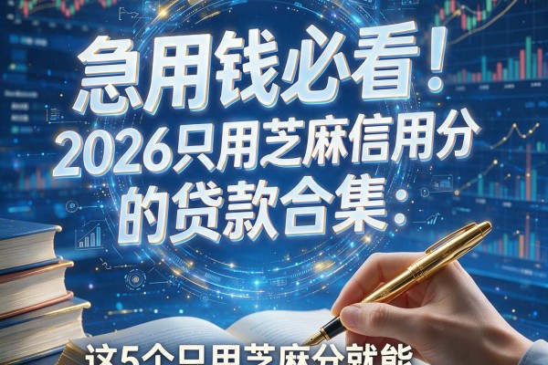 急用钱必看!2026只用芝麻信用分的贷款合集:这5个只用芝麻分就能借1000元的APP速览