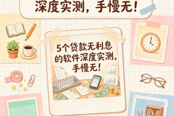 5个贷款无利息的软件深度实测,手慢无!
