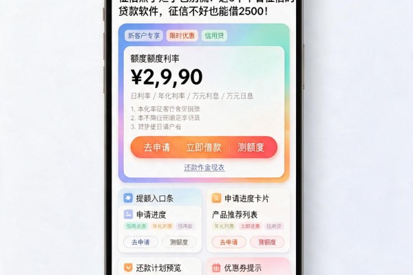 征信黑了烂了也别慌!这5个不看征信的贷款软件,征信不好也能借2500