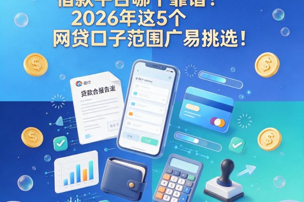 不看征信报告的正规借款平台哪个靠谱?2026年这5个网贷口子范围广易挑选!