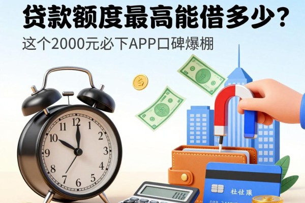 社保芝麻信用分贷款额度最高能借多少？这5个2000元必下APP口碑爆棚