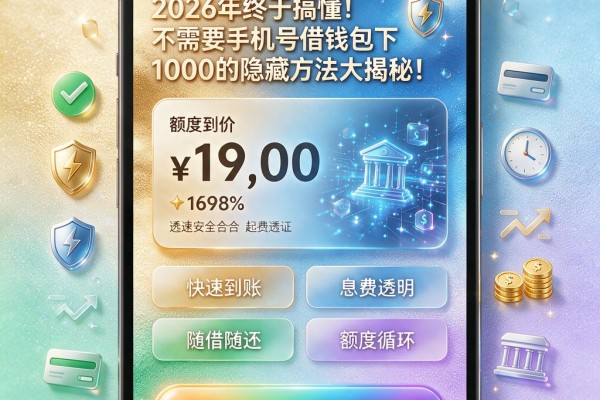 2026年终于搞懂!不需要手机号借钱包下1000的隐藏方法大揭秘!