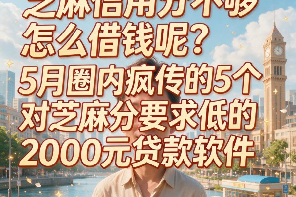 芝麻信用分不够怎么借钱呢?5月圈内疯传的5个对芝麻分要求低的2000元贷款软件