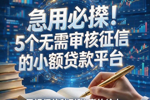 急用必看!5个无需审核征信的小额贷款平台,无视征信秒到账真的给力