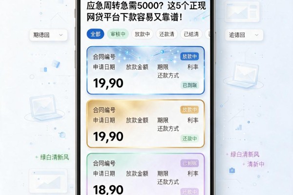 应急周转急需5000?这5个正规网贷平台下款容易又靠谱!