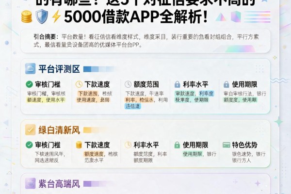 2026年必看！最近网贷不看征信的有哪些？这5个对征信要求不高的5000借款APP全解析