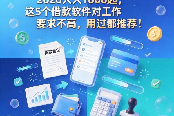 工作证明就能借!2026人人1000起,这5个借款软件对工作要求不高,用过都推荐