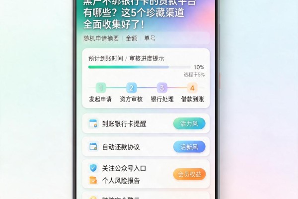 黑户不绑银行卡的贷款平台有哪些？这5个珍藏渠道全面收集好了！