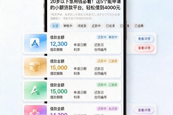 20岁以下急用钱必看！这5个能申请的小额贷款平台，轻松借到4000元