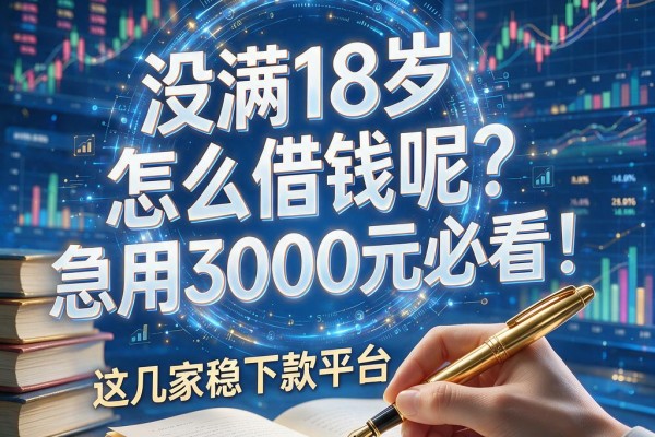 没满18岁怎么借钱呢?急用3000元必看!这几家稳下款平台真的给力