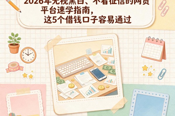 征信黑、征信烂也能借!2026年无视黑白、不看征信的网贷平台速学指南,这5个借钱口子容易通过