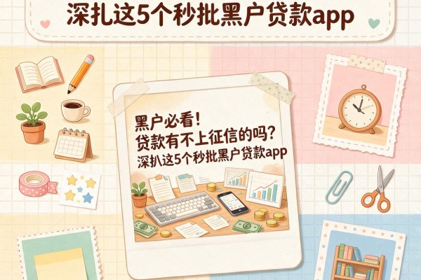 黑户必看!贷款有不上征信的吗?深扒这5个秒批黑户贷款app