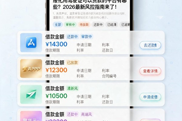 绥化用驾驶证可以贷款的平台有哪些?2026最新风控指南来了!