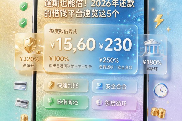 逾期也能借!2026年还款的借钱平台速览这5个