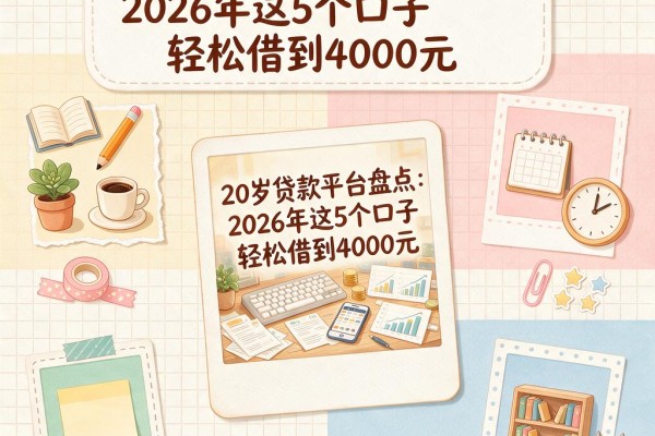 20岁贷款平台盘点:2026年这5个口子轻松借到4000元