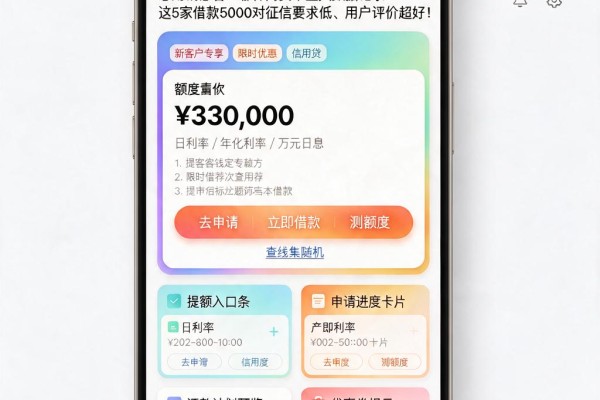 急用钱必看!哪种网贷不查大数据记录?这5家借款5000对征信要求低、用户评价超好