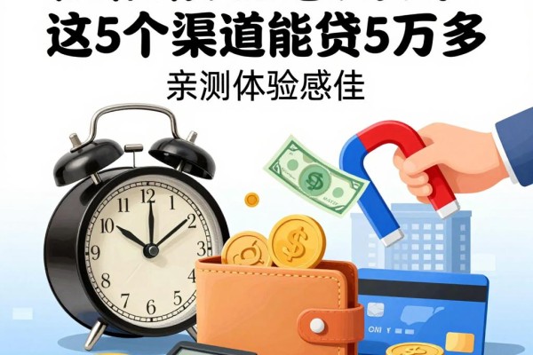 征信很差急用钱？这5个渠道能贷5万多，亲测体验感佳！