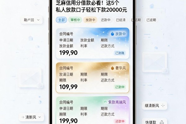 芝麻信用分借款必看!这5个私人放款口子轻松下款20000元