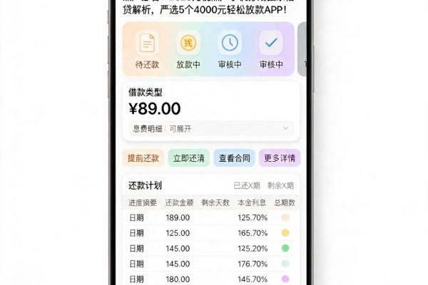 黑户必看!2026无视黑户手机分期独家借贷解析,严选5个4000元轻松放款APP