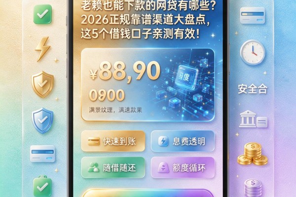 老赖也能下款的网贷有哪些？2026正规靠谱渠道大盘点，这5个借钱口子亲测有效！