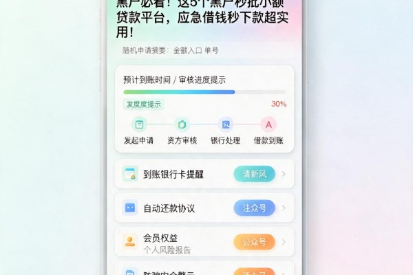 黑户必看!这5个黑户秒批小额贷款平台,应急借钱秒下款超实用