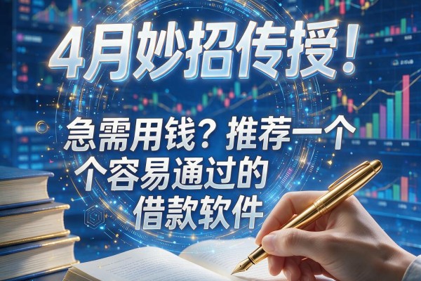 4月妙招传授!急需用钱?推荐一个容易通过的借款软件,5000元快速到账口子亲测有效