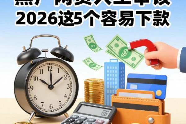 黑户网贷人工审核通过率高的口子有哪些？2026这5个容易下款！