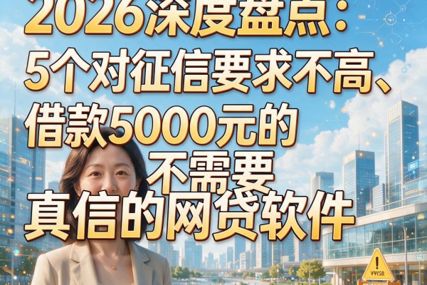 2026深度盘点:5个对征信要求不高、借款5000元的不需要真信的网贷软件