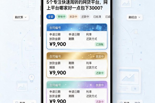 5个专注快速周转的网贷平台，网上平台哪家好一点包下3000？