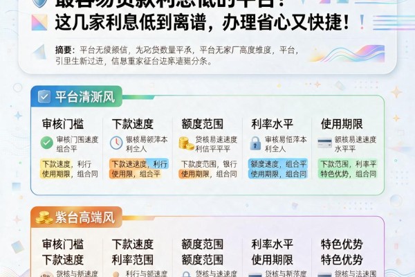 无视征信也能轻松贷！哪个app最容易贷款利息低的平台？这几家利息低到离谱，办理省心又快捷！
