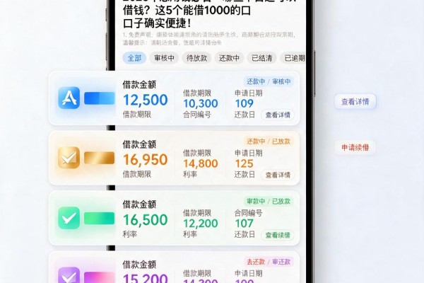 2026年急用钱必看:哪些平台还可以借钱?这5个能借1000的口子确实便捷!