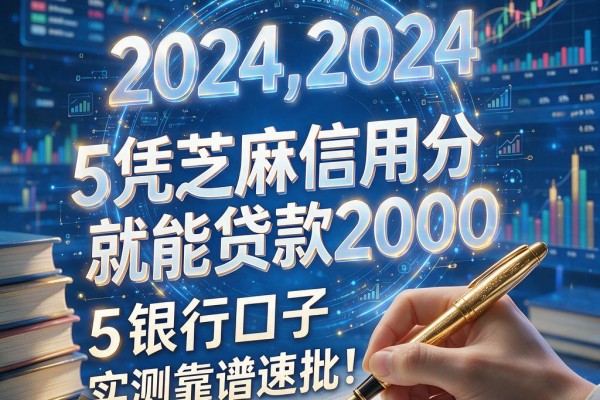 5个凭芝麻信用分就能贷款2000的银行口子,实测靠谱速批!