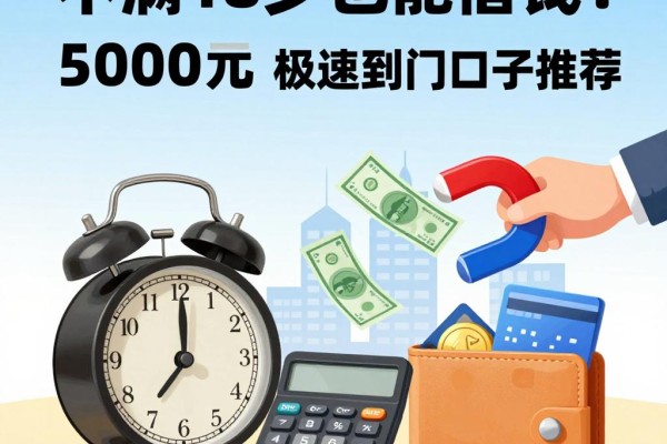 不满18岁也能借钱？这5个平台高效办理，5000元极速到门口子推荐！