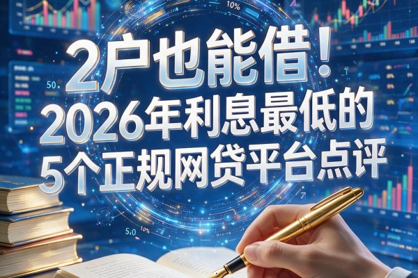 黑户也能借!2026年利息最低的5个正规网贷平台点评