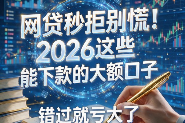 网贷秒拒别慌!2026这些能下款的大额口子,错过就亏大了