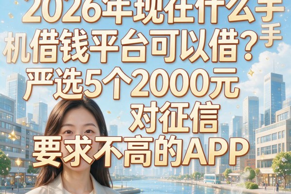 2026年现在什么手机借钱平台可以借？严选5个2000元对征信要求不高的APP