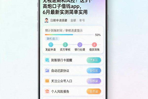 无视逾期和风控!这5个高炮口子借钱app,6月最新实测简单实用