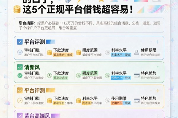 黑户必看!求个黑户能贷款2万的口子,这5个正规平台借钱超容易