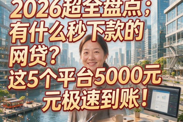 2026超全盘点：有什么秒下款的网贷？这5个平台5000元极速到账！