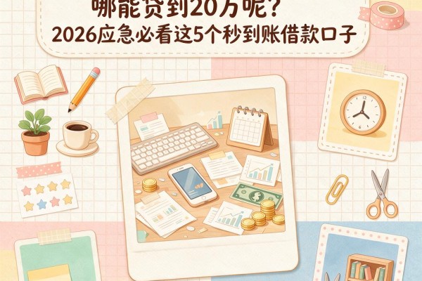 征信不好有负债逾期，哪能贷到20万呢？2026应急必看这5个秒到账借款口子