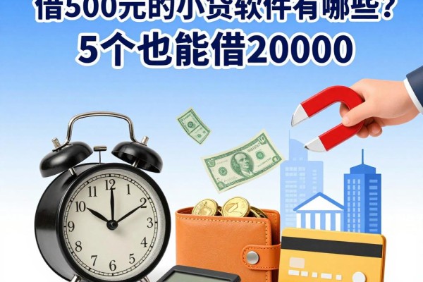 黑户必看！借500元的小贷软件有哪些？这5个也能借2000！