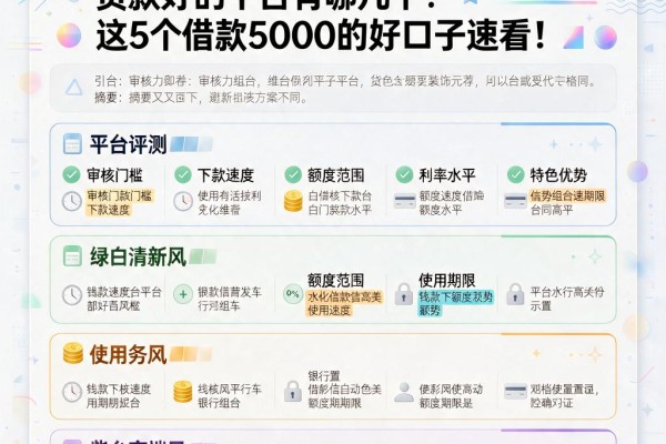 2026行家力荐!贷款好的平台有哪几个?这5个借款5000的好口子速看