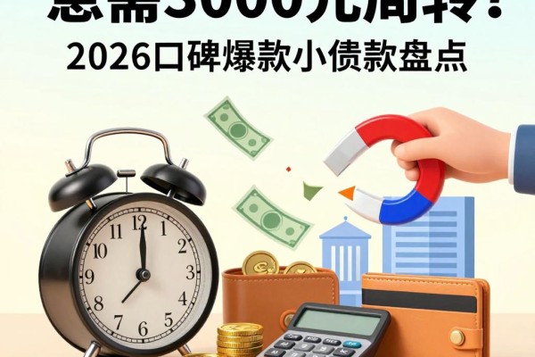 急需3000元周转？2026口碑爆款小额贷款盘点，这5家平台无复杂申请！